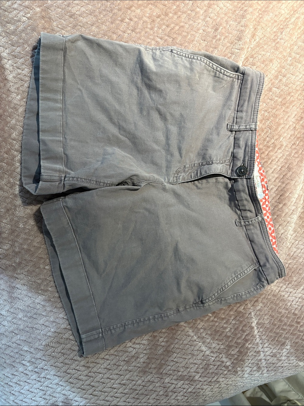 Boden Women's Gray/Brown Flat-Front Shorts